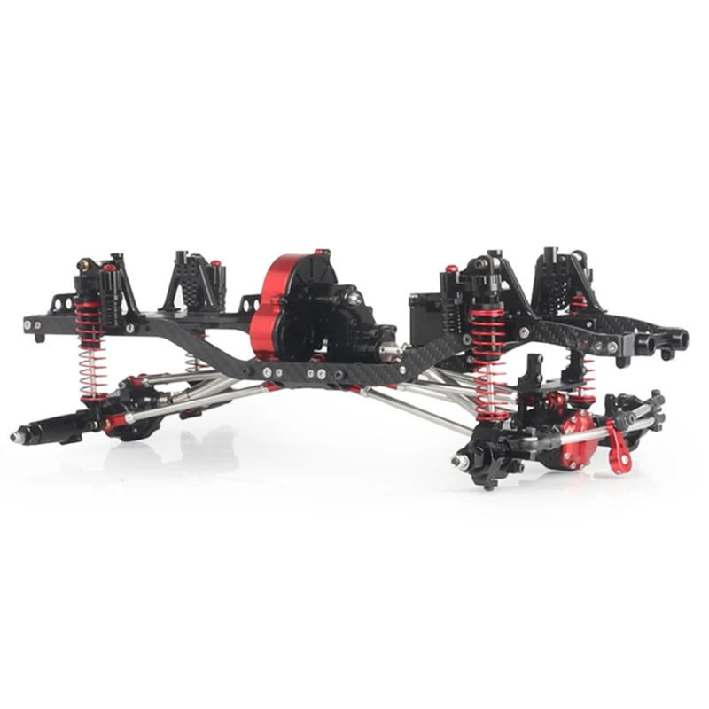 

Hot Cnc Aluminum and Carbon Frame Body for Rc Car 1/10 Scx10 Scx10 Ii 90046 90047 Chassis 313Mm Wheelbase Vehicle Tracked Car Pa