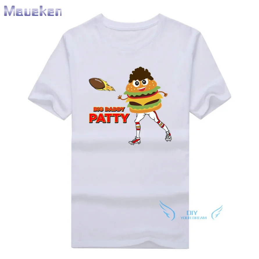 2018 Big Daddy Patty T-Shirt Patrick Mahomes Men Short Sleeve 100% cotton O Neck T shirts for fans gift