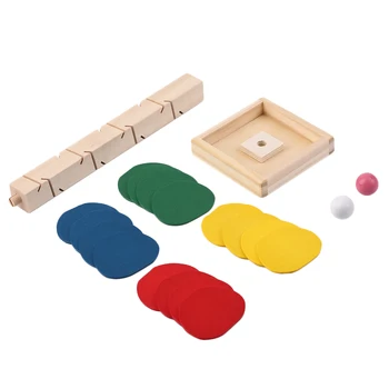 

OCDAY Wooden Tree Marble Ball Run Track Game Baby Montessori Blocks Kids Children Intelligence Educational Model Building Toy