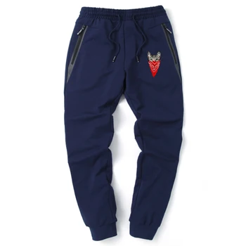 

Funny Animal Cat Print Mens Pants Trouser Man Brand High Quality Loose Fashion Sweatpants Zipper Pockets Elastic Sportswear Pant