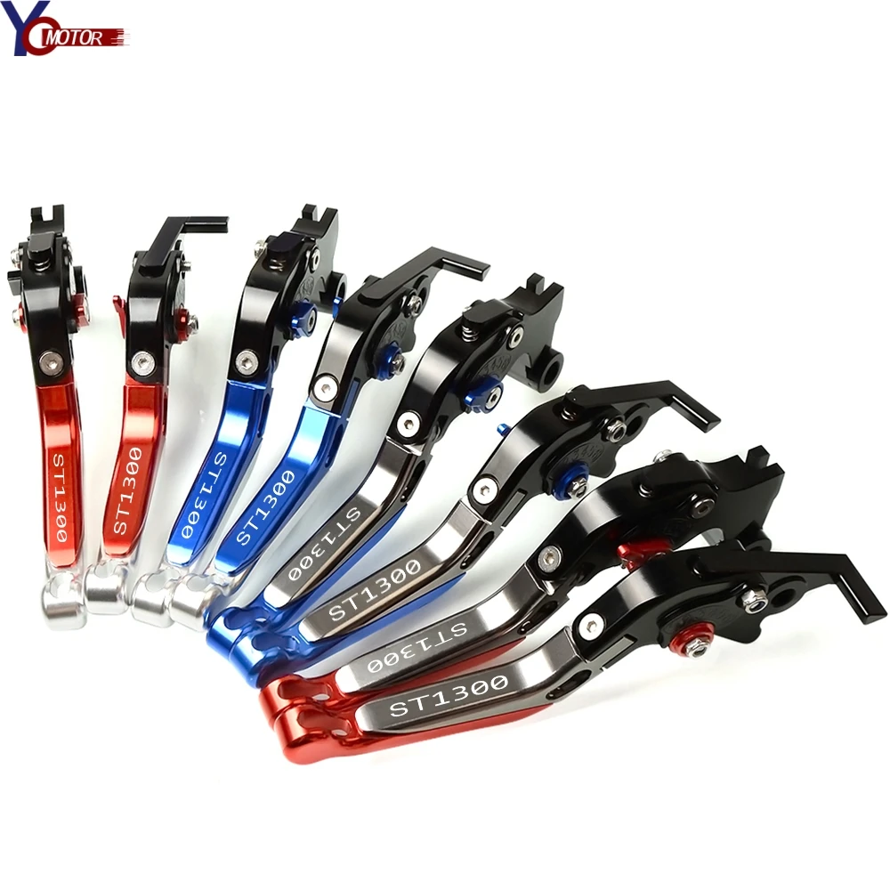 Для Honda ST1300 ST 1300 ST-1300 2008 2009-2012 CNC регулируемые, для гонок мотоцикла сцепные рычаги аксессуары для мотоциклов