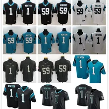 Мужские трикотажные изделия Carolina 22 Christian McCaffrey 1 Cam Newton 59 Luke Kuechly 88 Greg Olsen Game color Rush
