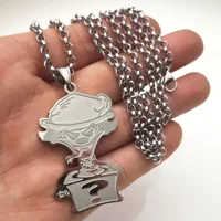 ICP Insane Clown Posse Pendant Necklace Riddlebox Stainless Steel Charms twiztid rare juggalo Jewelry 4mm 24 inch 1