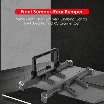 

RC Car Exterior Decoration Parts 1 Set Classic Metal Front Rear Bumper for 1/10 RC Crawler Traxxas TRX4 Defender