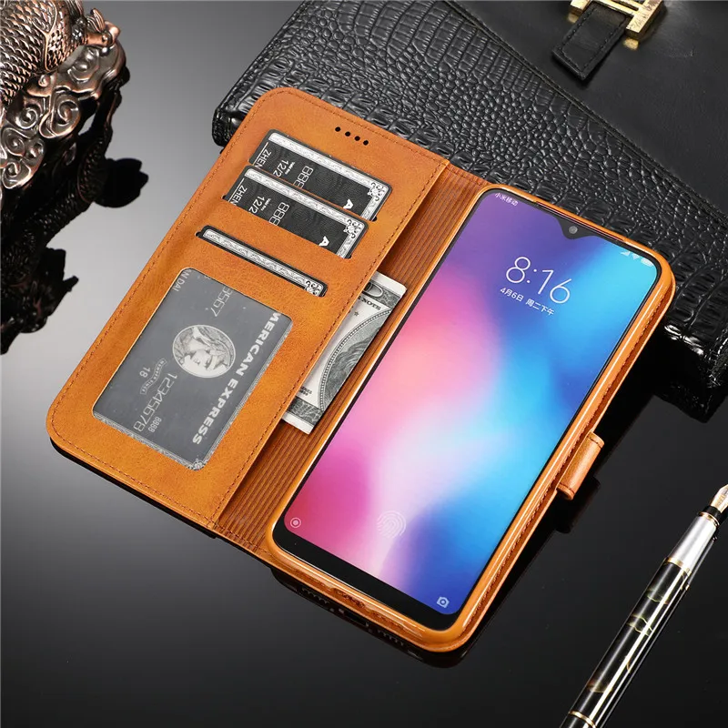 Original for xiaomi 9 case Luxury Case For xiaomi mi 8 9se 6X S2 F1 redmi note 5 6 7Leather Flip Wallet Magnetic Cover With Card