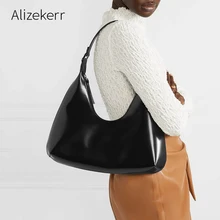 Вместительная женская сумка через плечо, новая модная дизайнерская Простая Сумка-тоут с подмышками, большая сумочка, зелёный кошелёк, повседневная женская сумка