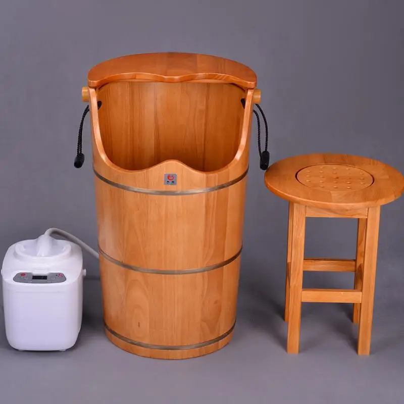 600 Fumigation bucket household foot bath barrel over the knee high wooden footbath gynecological priva | Дом и - Цена: US $263.20 - 286.20