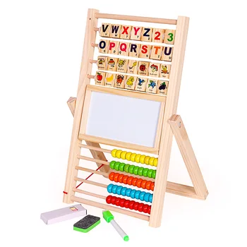 

Multifunction Abacus Learning Stand Wooden Montessori Toys Counting Cognition Board Early Educational Math Toy For Children Gift