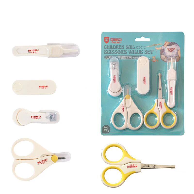 bebê prego scissor ferramenta de cuidados com as unhas do bebê criança seguro portátil clipper aparador arquivo pinça com caixa crianças manicure kit