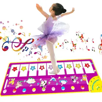 

Piano Mat 100x 36cm Musical Mat 8 Animals Sound Music Piano Carpet Animals Voice Rug Early Educational Toys for Kids