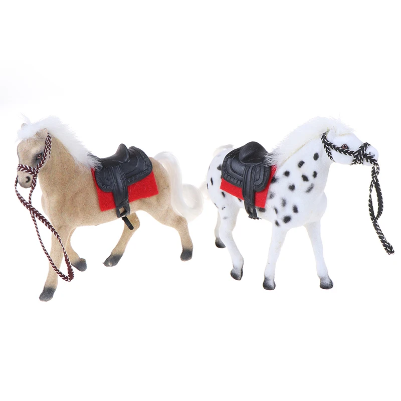 1 шт. моделирование пластиковая лошадь кукольный домик мини Детская кукла дома животное DIY модель детские игрушки для малышей Подарки