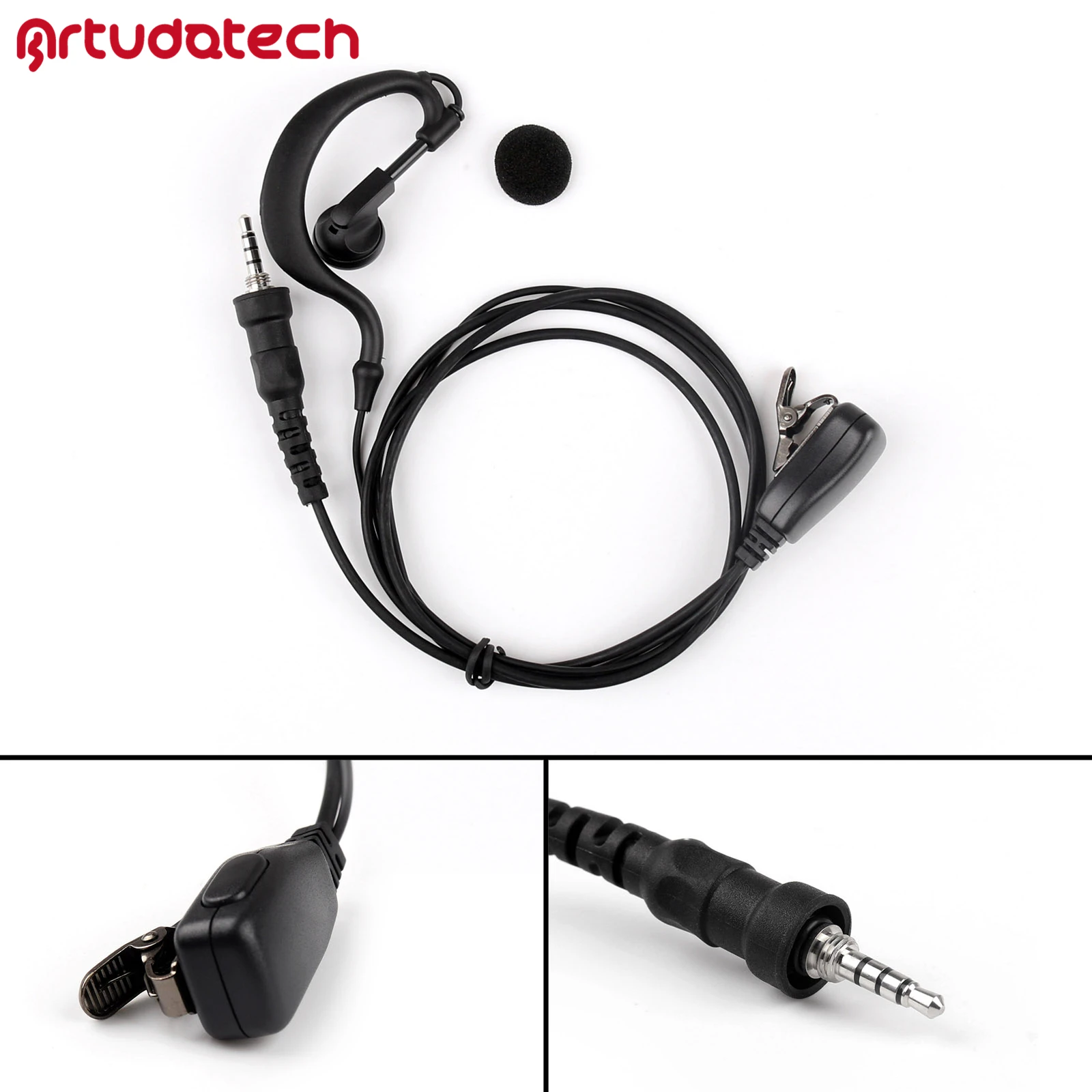 Artudatech Динамик гарнитуры двухстороннее радио PTT для YEASU радио Vertex VX-6R VX-7R VX-6E VX-7E VX-6 VX-7 иди и болтай Walkie Talkie радио