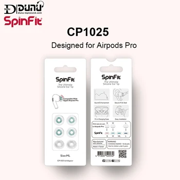 

DUNU Spinfit CP1025 Replacement Silicon Earphone Eartip Designed for Airpods Pro 1card with 4 tips 2 adapters