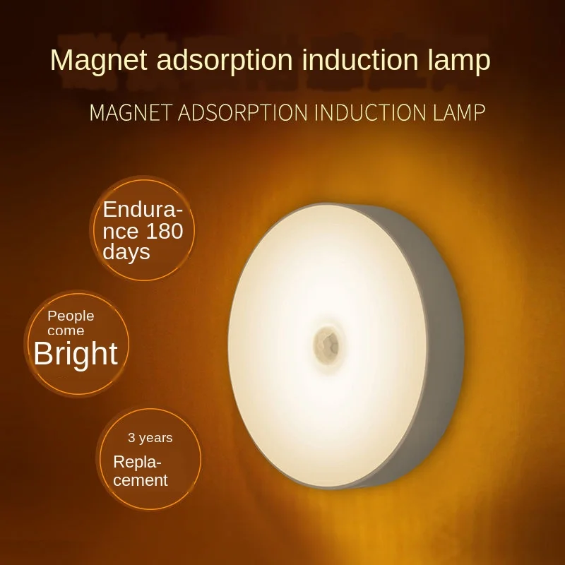 

2pcs Under Cabinet Light LED Motion Sensor Lamp led Lighting Night for Cupboard Closet Wardrobe Kitchen Chargeable Light