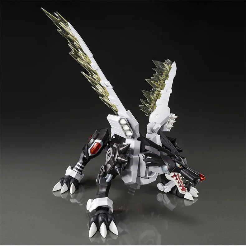 

Bandai Anime Digimon Adventure Metal Black Ver Garurumon Spirits Action Figure Rise Standard Assembly Robot Model Decoration Toy