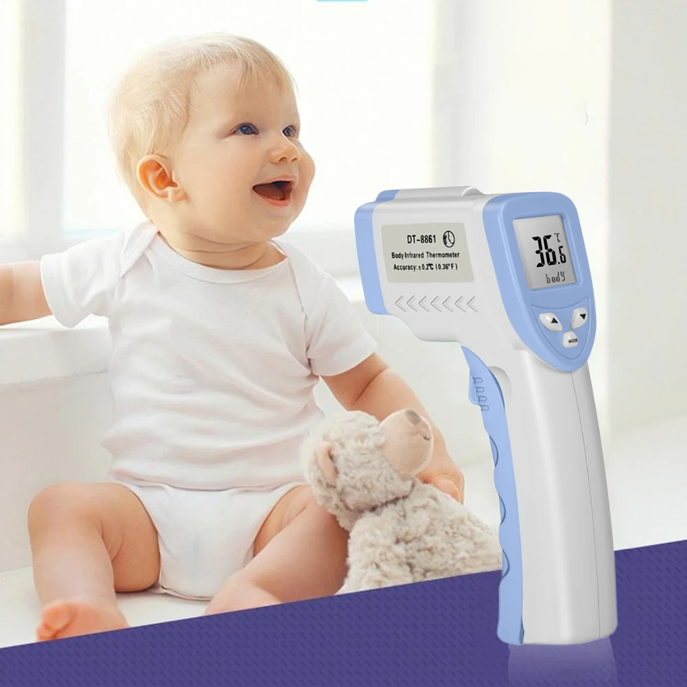 

Non Contact Body Surface Portable Handheld Infrared Baby Forehead Thermometer #