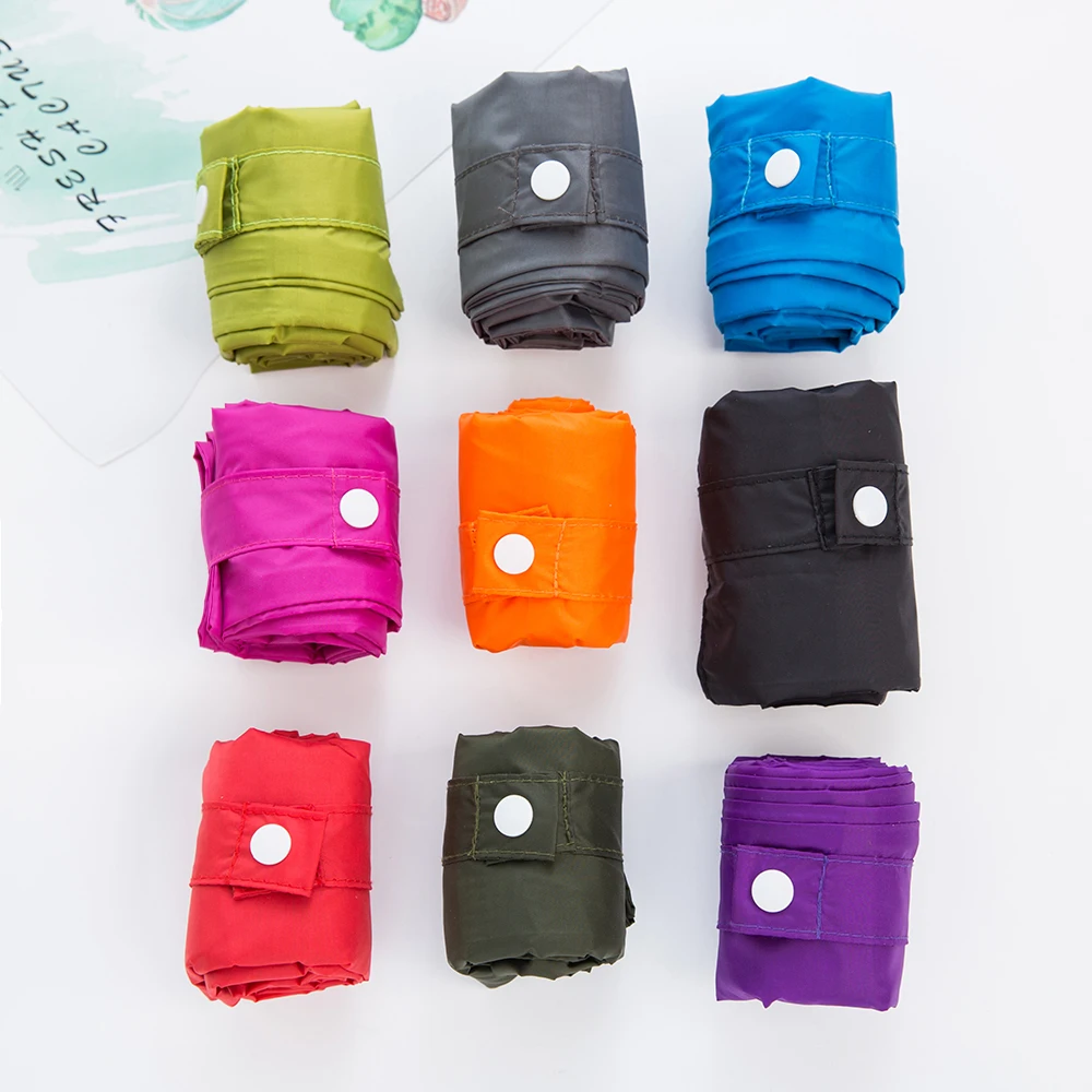 Thick Foldable Waterproof Shopping Bag – Large Nylon Shoulder Handbag - Image 2