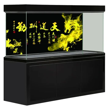 

[JX-1013] Fish Tank Background HD Calligraphy Series Aquarium Sticker Mural Decoration Painting Pattern Size Can Be Customized