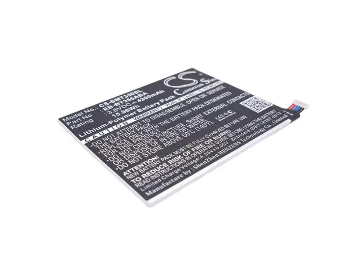 Cameron sino 4200 мА/ч, Батарея для Samsung Galaxy Tab A 8,0 Galaxy Tab A 8,0 SM-T350 SM-P350 SM-T350 EB-BT355ABA планшет Батарея