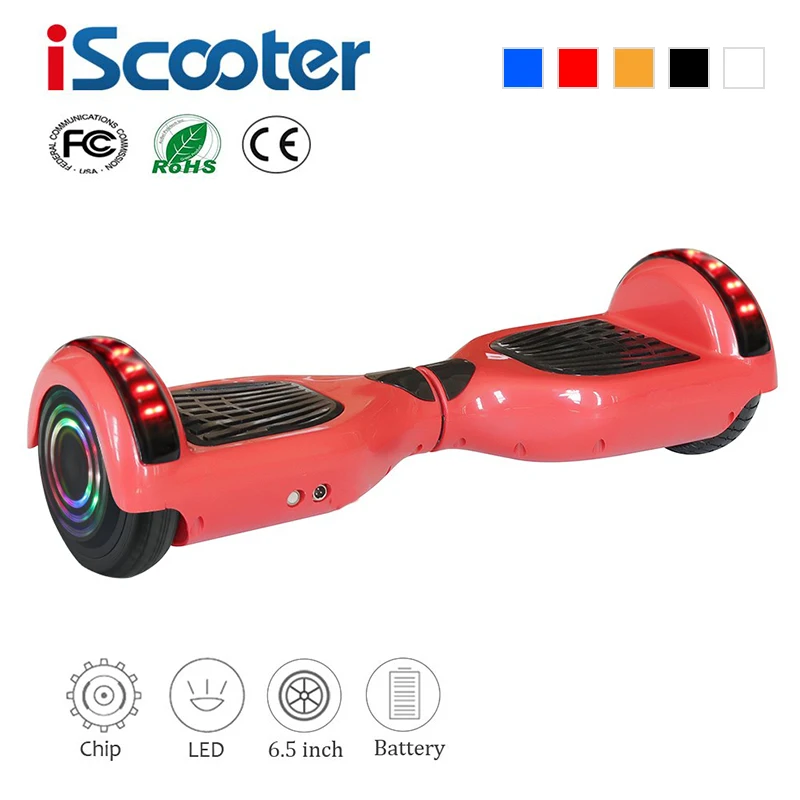 IScooter 6 5 Дюймов Электрический Ховерборд умный Bluetooth динамик Одноколесный