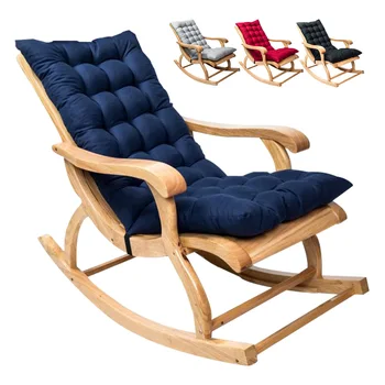 

Seat Back Cushion Pad Non-Slip Rocking Chair Cushions Pillow Soft Home Garden Patio Outdoor Cushions Pads Foldable Mat 120x50CM