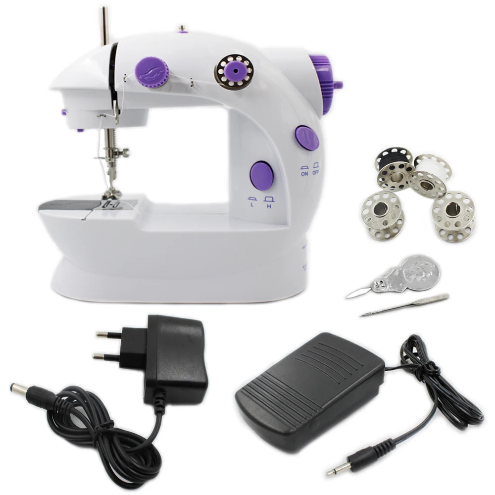 Portable Electrec Sewing Machine Set Stitch Sew needlework Cordless Clothes Fabrics LED Handheld Sewing Machines