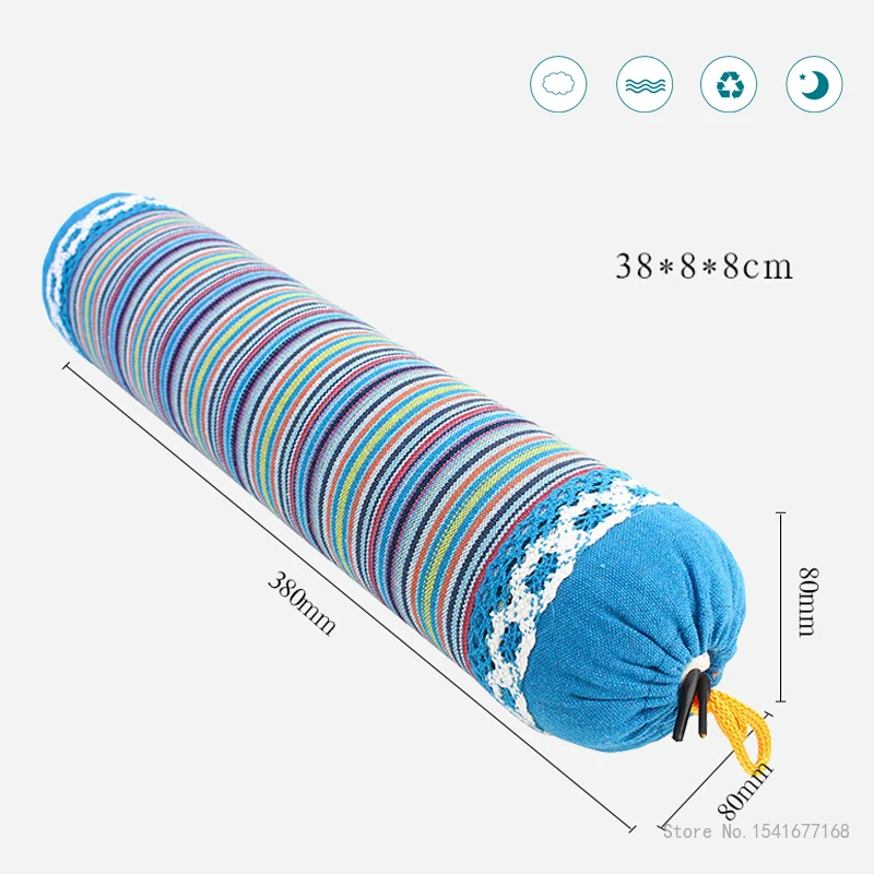 Wormwood cervical pillow, round moxa leaf pillow repair, cylindrical neck massage candy pillow, old coarse cloth