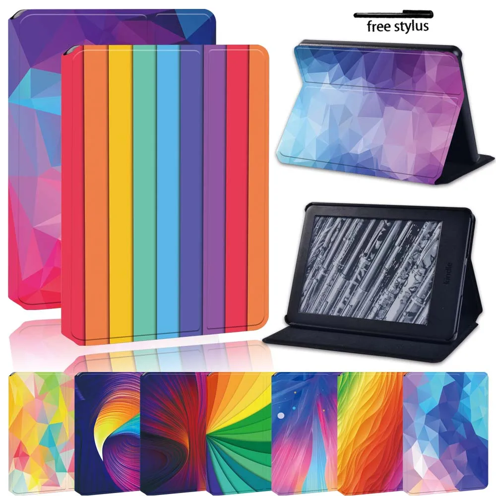 

For Amazon Kindle 8/10th Gen Paperwhite 1/2/3/4 Tablet eReader Shockproof Protective Lightweight Pu Leather Stand Cover Case