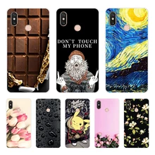 Para Xiaomi Mi Max 3 suave funda silicona TPU funda Floral de dibujos animados para Xiaomi xiomi mi Max 3 64GB 128GB Max3 Pro funda trasera de teléfono(China)