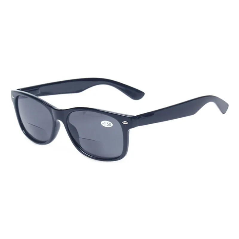 Henotin Reading Glasses Spring Hinge Gray Lenses Fashion Men Women Outdoor Fishing Bifocal Reading Sunglasses 4