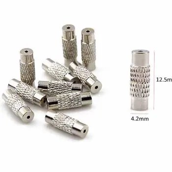 

Copper Screw Clasps Necklace Bracelet Findings Cylinder DIY Jewelry Making Craft Findings 12.5*4.2mm