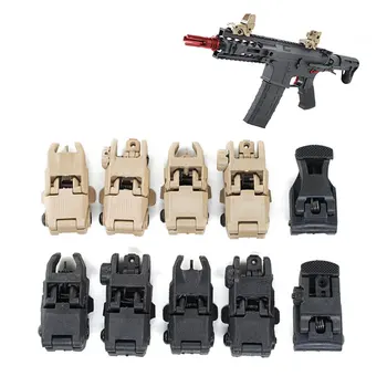 

2pcs 20mm Front & Rear Transition Backup Sights Mount Tactical Hunting Caza Foldable Flip-up Iron Sights For Airsoft Rifle Sight