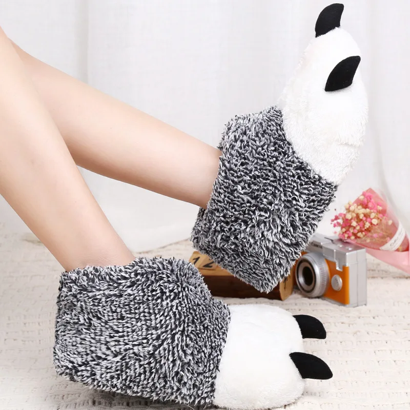 Fluffy Cute Animal Slipper For Women Girls Claws Men Women Winter Funny Shoes Custom Slippers Home Slippers Children Indoor