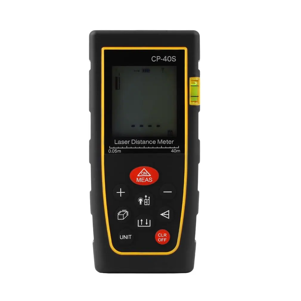 

40M Handheld Digital Laser Distance Meter Rangefinder Range Finder Bubble Level Tape Measure Diastimeter