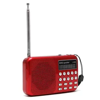 

Mini LCD Digital Audio FM Radio USB Micro SD TF Card Speaker MP3 Music Player L41F