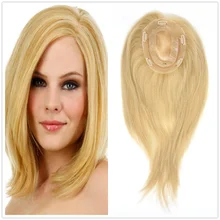 Hstonir женский парик 613 закрытие парик Топпер блонд моно парик индийские волосы remy TP14