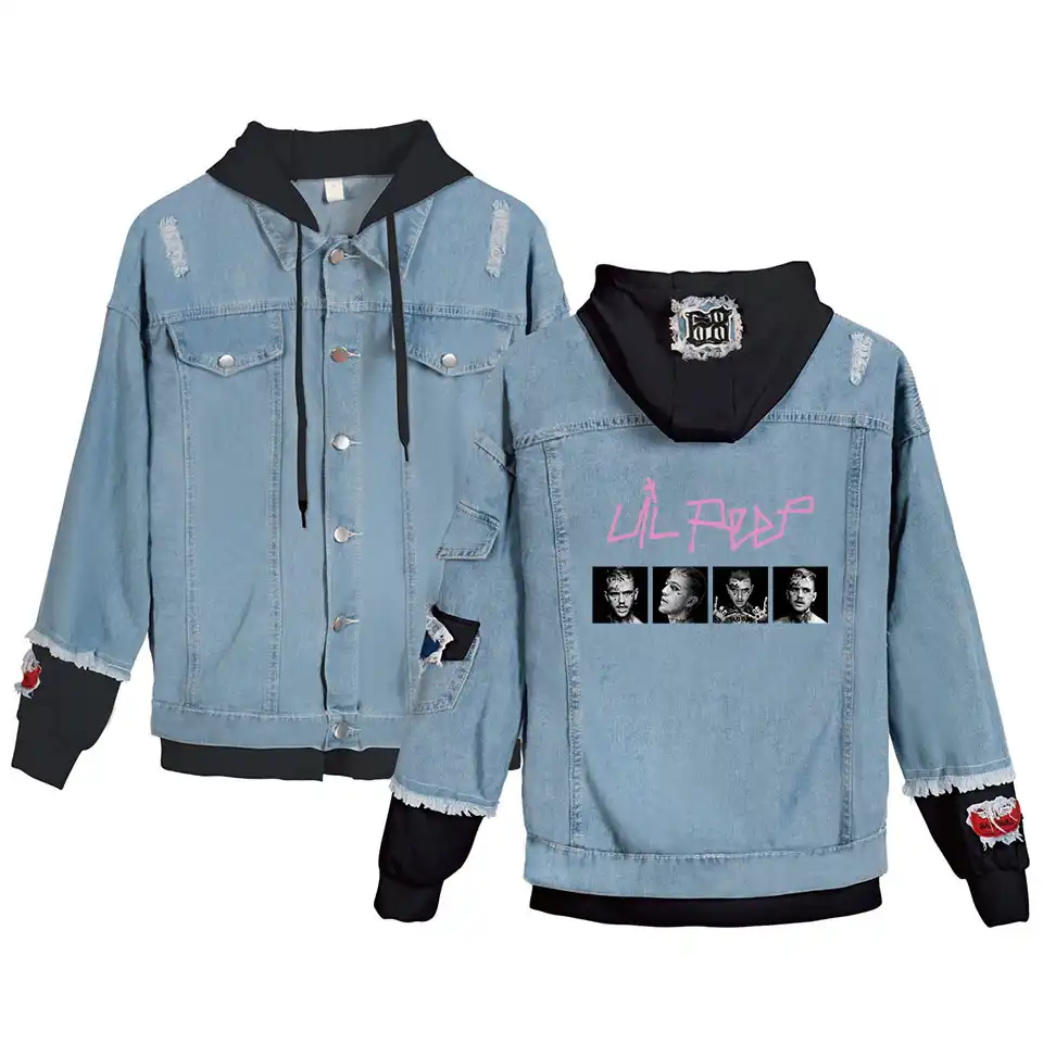 hoodie jean jacket womens