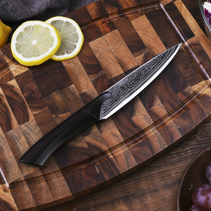 Findking Универсальный нож 5 дюймов cheetah Damascus японский VG10 острое стальное лезвие
