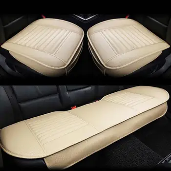 

Winter Warm Cushion PU Leather Car Seat Covers Protectors Non-slip Car Seat Covers Full Set Front Rear Car Accessories