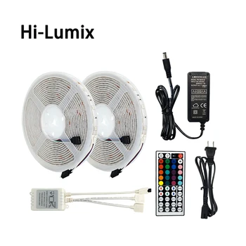 

5050 12V RGB LED strip light 6m/roll waterproof+IR44 KEY led controller+UL power supply SET