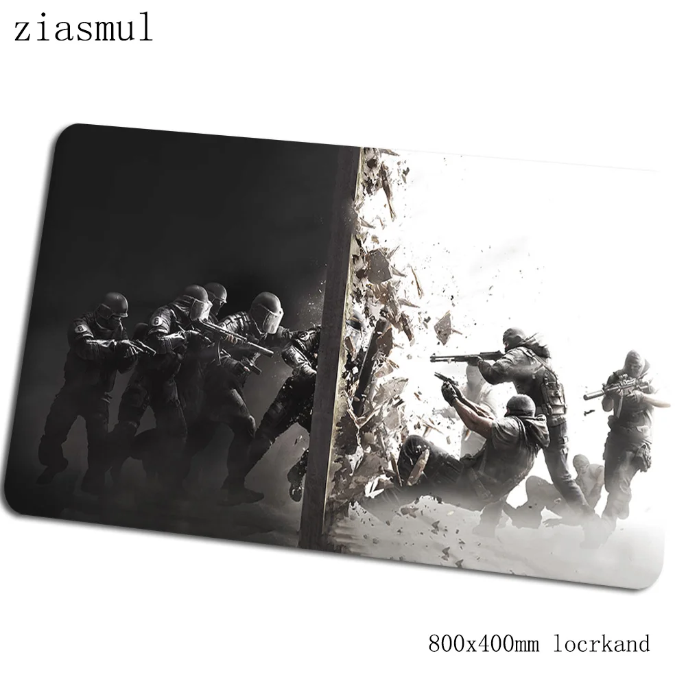 Коврик для мыши rainbow six siege 800x400x3 мм коврики с обработанным краем Коврик для компьютерной мыши игровые аксессуары esports игровые коврики и чехлы геймер - Цвет: Size 800x400x3mm