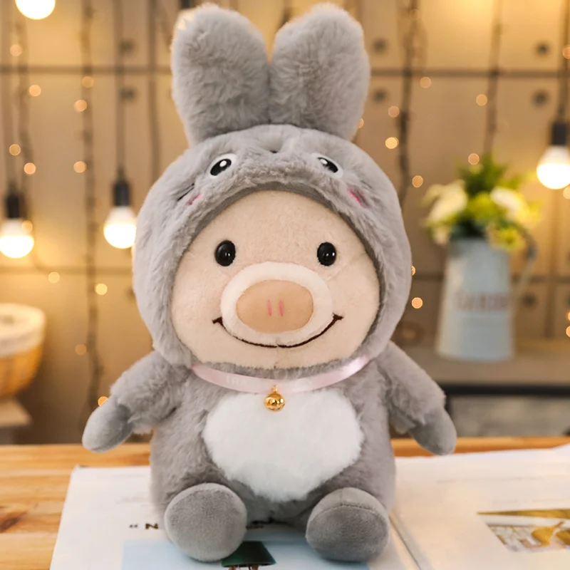 25 см Kawaii свинья плюшевая мультяшная Милая свинья мягкая плюшевая Косплей Единорог Тоторо Плюшевые свиньи игрушки куклы дети ребенок лучший подарок - Цвет: 7