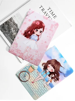

2020 Beautiful Girl Smart Cover For iPad Pro 9.7 7th 11 air 4 10.9 10.5 12.9 10.2 Mini4 5 2019 Tablet Case with pencil holder