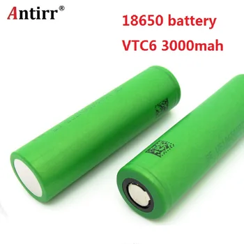 

2pcs/lot VTC6 3.7V 3000mAh rechargeable Li-ion battery 18650 for Sony US18650VTC6 20A Electronic cigarette toys tools flashligh