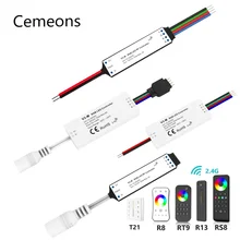 

RF RGB Controller Led 5050 12V 24V 36V 2.4G Remote Control Light 3CH CCT RGB Touch Strobe 4 Pin Led Strip Controller DC12V V3-W