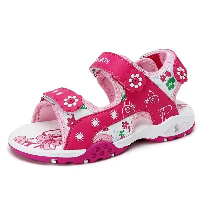 pink and purple sandals