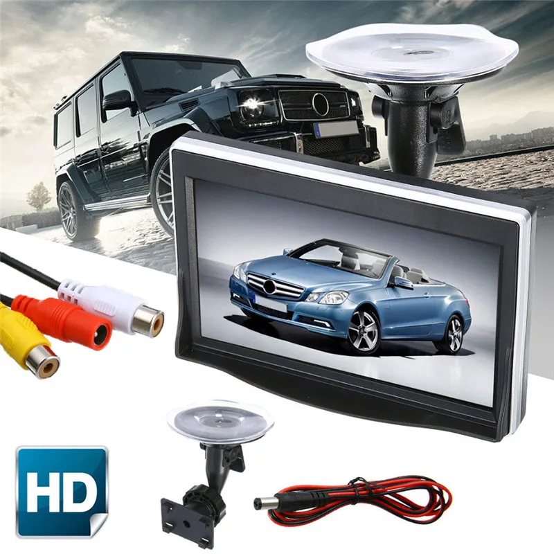 Новое высокое качество Удобный защищенным 5 дюймов TFT ЖК дисплей HD Экран монитор