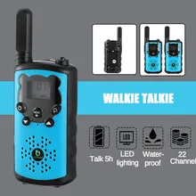 2 шт 2-полосная детская рация 400-470 МГц мини портативное радио для детей на открытом воздухе домофон игрушка в подарок светодиодный светильник 22 канала