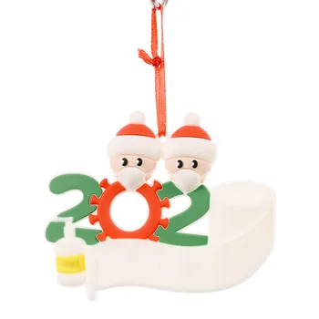 

2021 Xmas Christmas Tree Hanging Ornaments Snowman Pendant Family Parties Weddings Christmas Ornament 2-6 People PVC Crafts