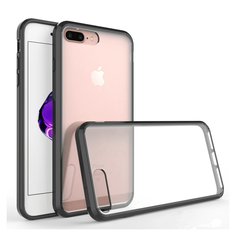 Мягкий силиконовый чехол из ТПУ/поликарбоната для Iphone 7 8 Plus Fundas Capa ударопрочный